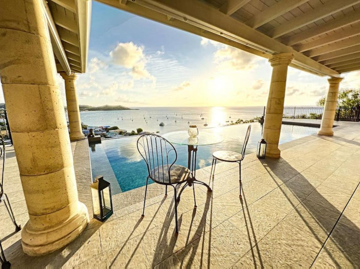 Blue Room In A Shared Villa Diamant With Communal Pool And Sea View Гранд-Кейс Екстер'єр фото